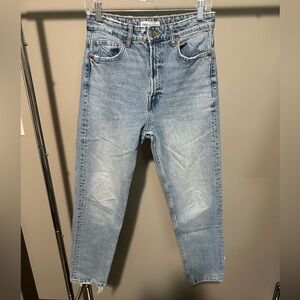 Zara Light Blue Straight Jeans